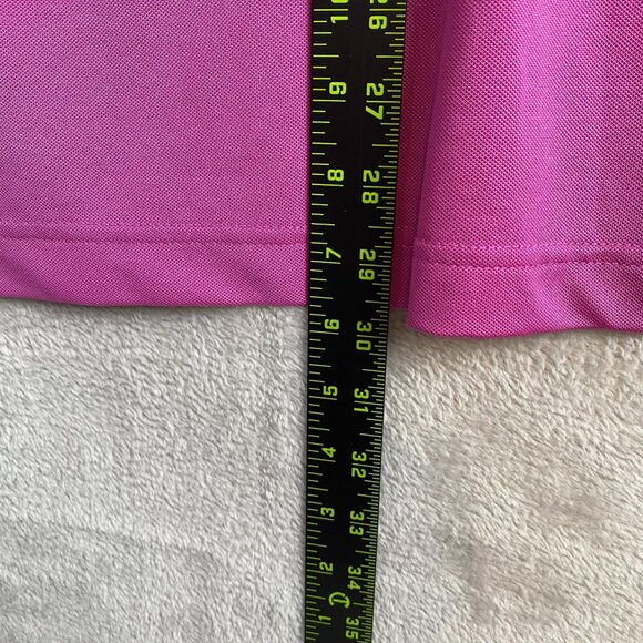 Humane Society of Rome Polo Shirt Large Pink Monterey Club with Bank Logo on Sle - Picture 5 of 9